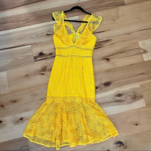 Saylor Yellow Leilani Dress - Picture 6 of 12
